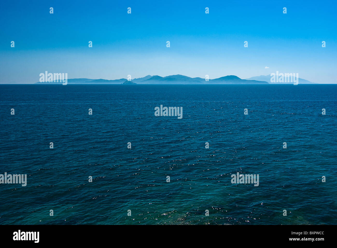 Vista dell'Isola d'Elba Foto Stock
