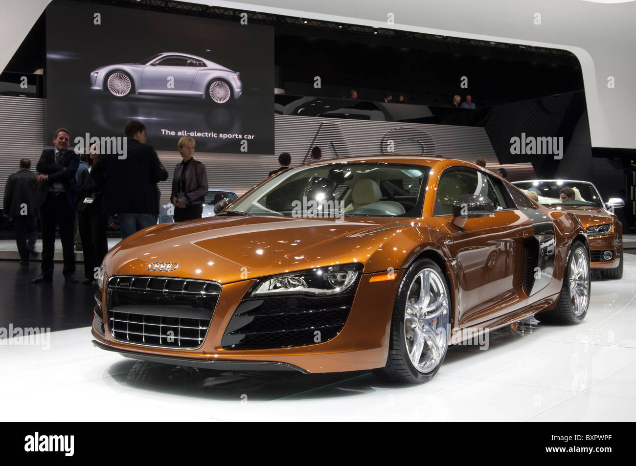 Audi R8 V10 al 2010 North American International Auto Show di Detroit Foto Stock