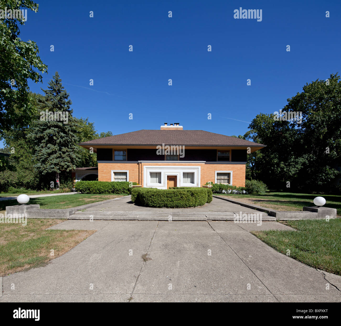 William H. Winslow house di Frank Lloyd Wright, River Forest, Chicago, Illinois, Stati Uniti d'America Foto Stock