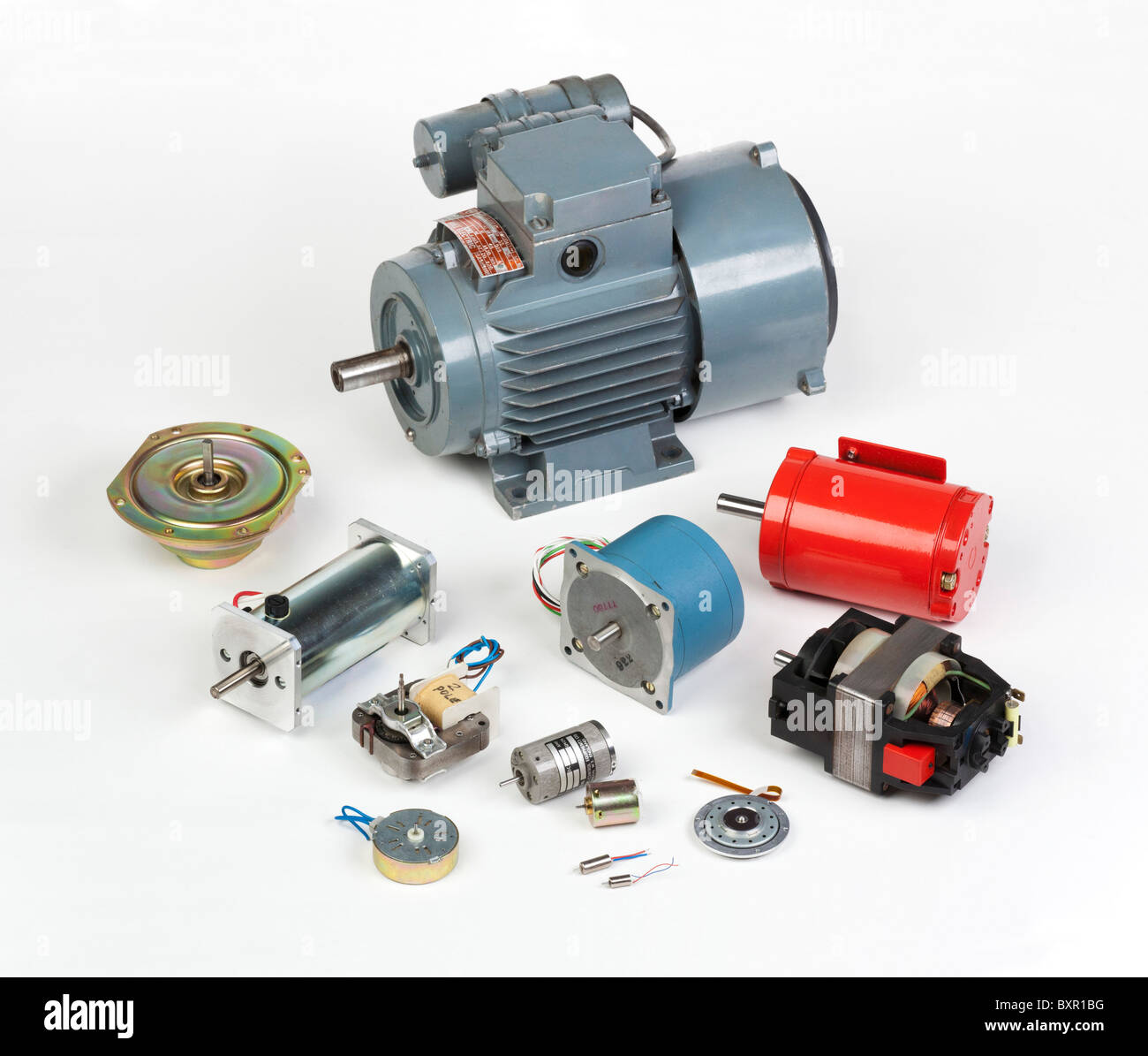 I vari motori elettrici Foto Stock