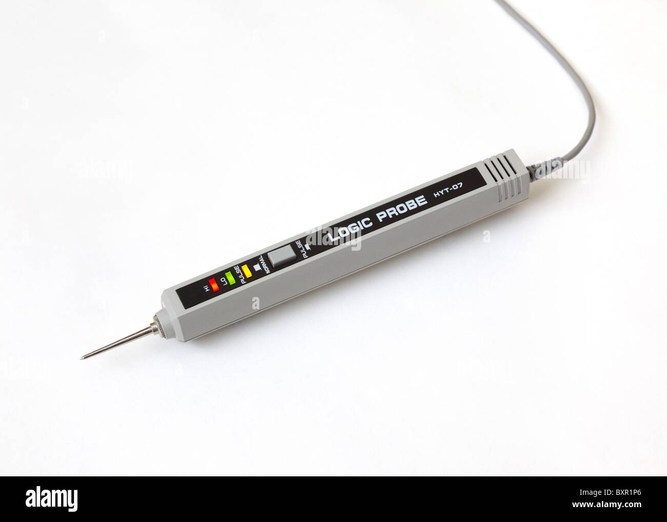 Una sonda logica per verificare la presenza di segnali digitali in apparecchiature elettroniche Foto Stock