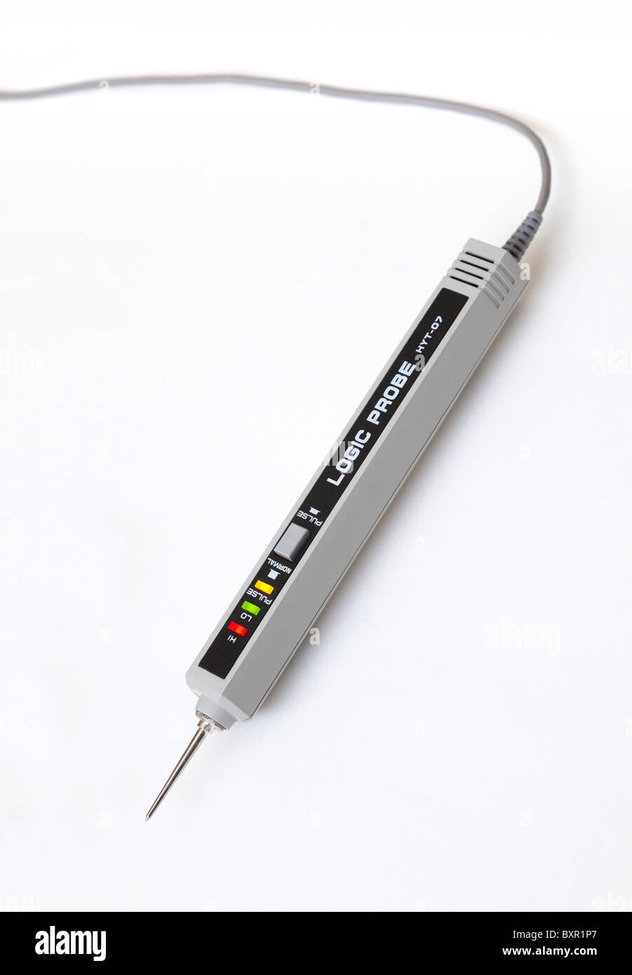 Una sonda logica per verificare la presenza di segnali digitali in apparecchiature elettroniche Foto Stock