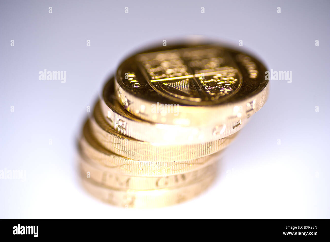 British Pound Coin Foto Stock