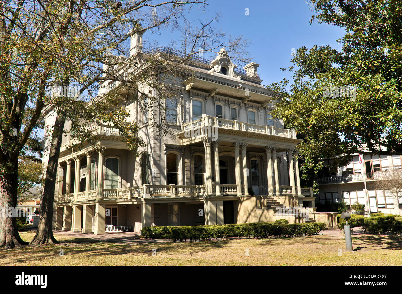 1872 seconda Empire-Style Bradish Johnson House, Garden District, New Orleans, Louisiana Foto Stock