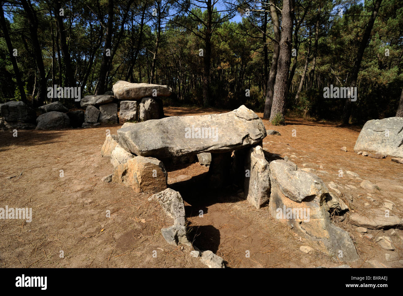 Francia, Brittany (Bretagne), Morbihan, carnac, dolmen de mane-kerioned Foto Stock