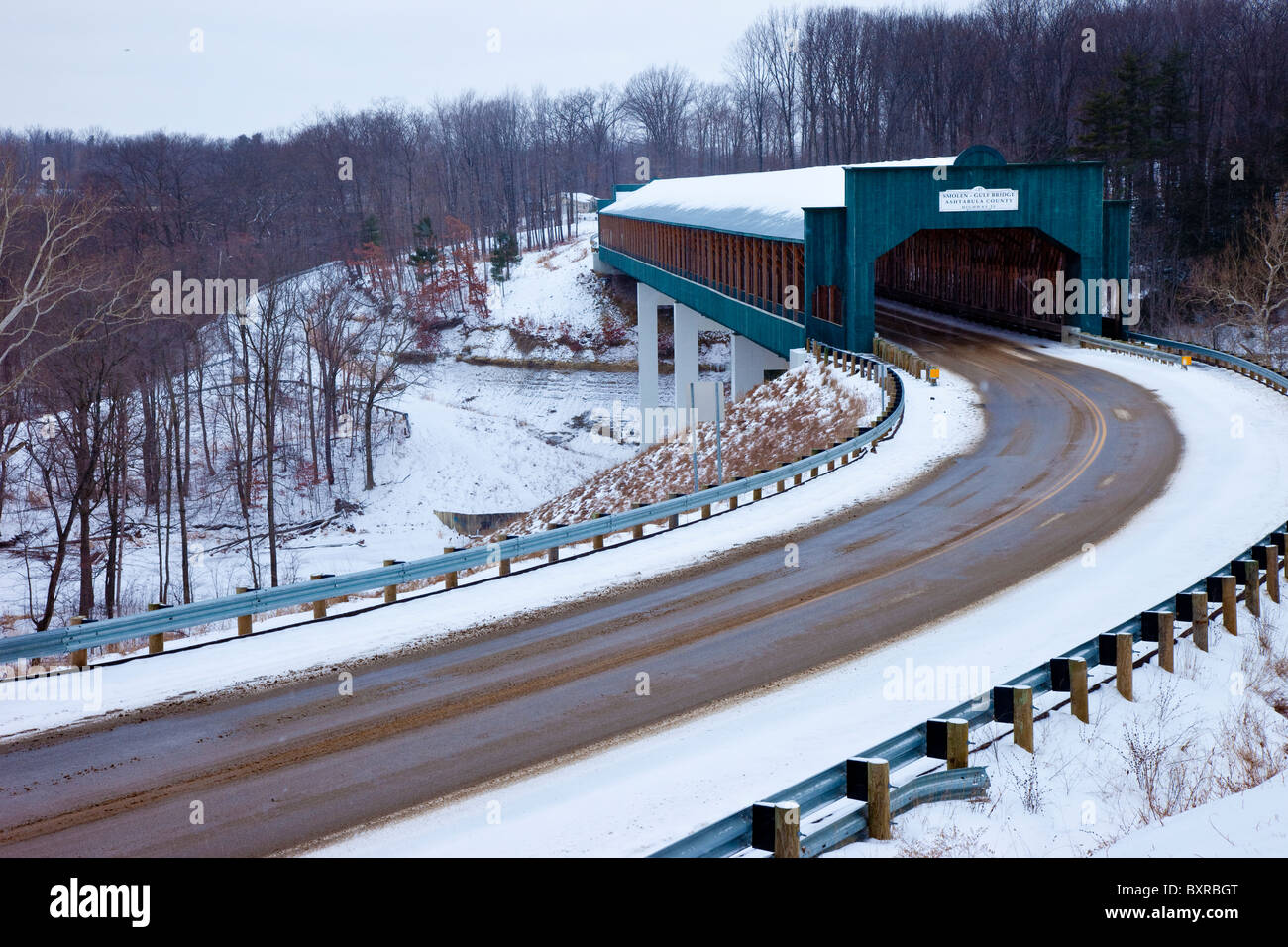 Ponte Smolen-Gulf in Ashtabula Ohio, Stati Uniti d'America Foto Stock