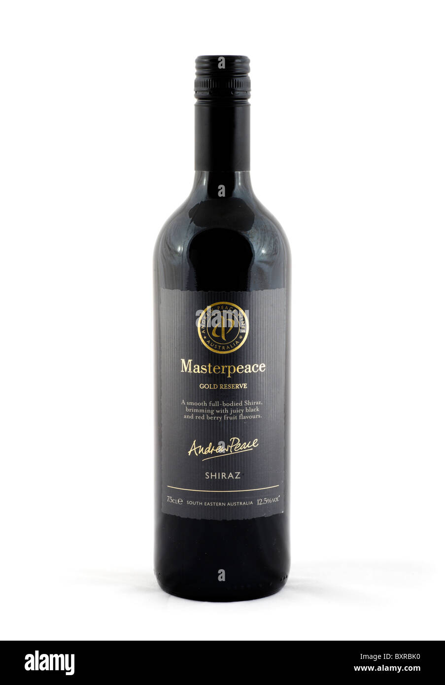 Bottiglia di Shiraz australiano di vino rosso, REGNO UNITO Foto Stock