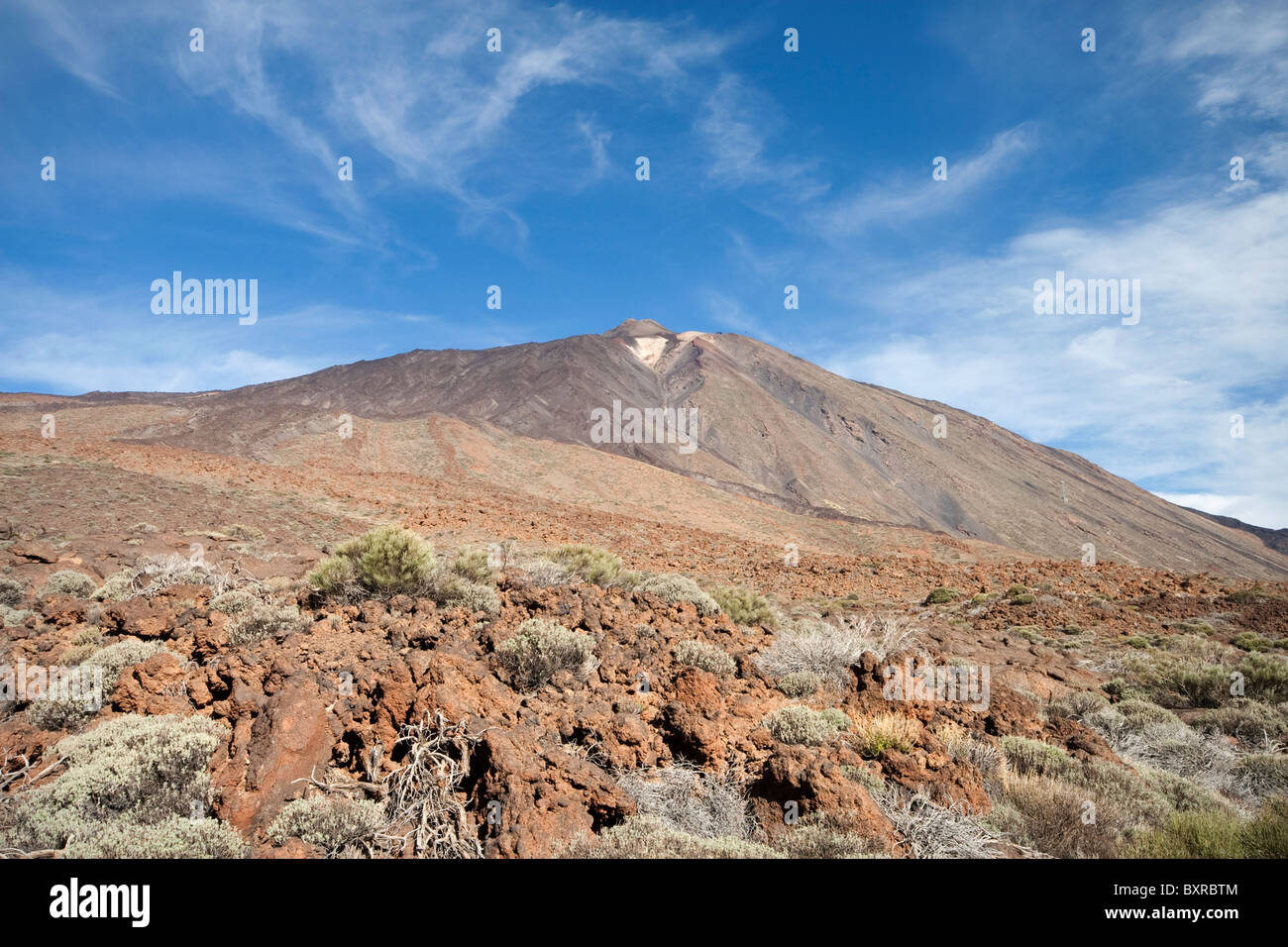 Il monte Teide nel Parco Nazionale del Teide Tenerife Foto Stock