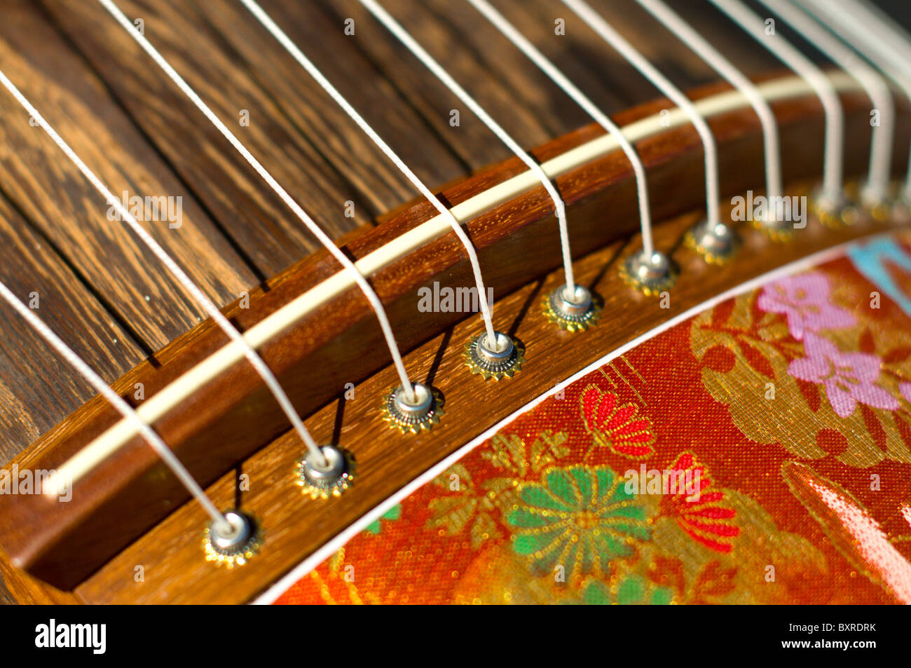 Il koto giapponese, il strumento nazionale del Giappone Foto Stock