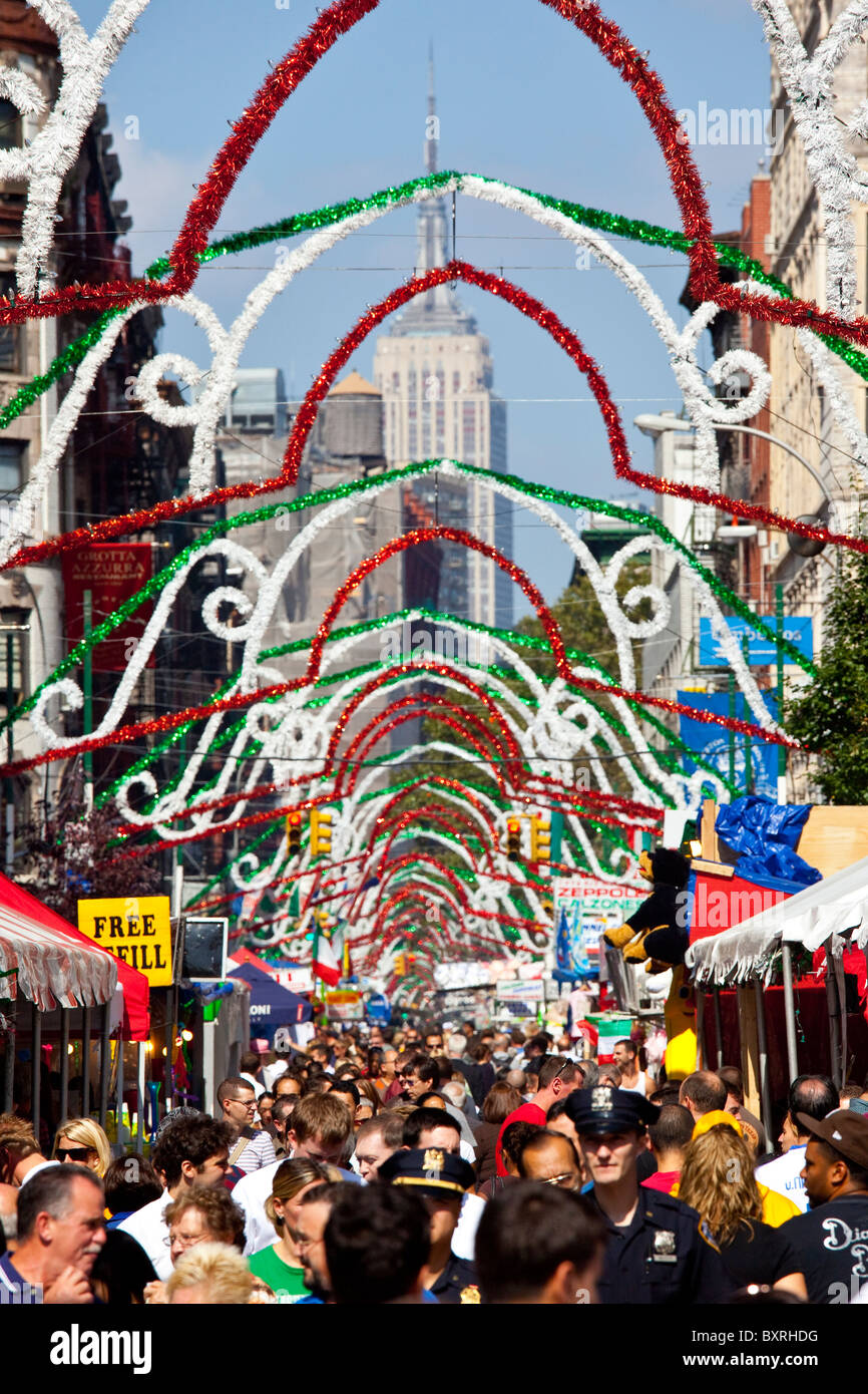 Festa di San Gennaro Festival di Little Italy a New York City Foto Stock
