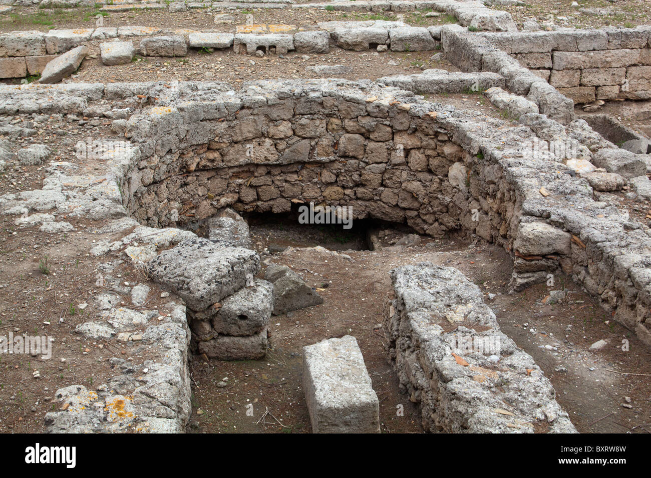 Forno, Achaeological site, Egnazia, Puglia, Italia Foto Stock
