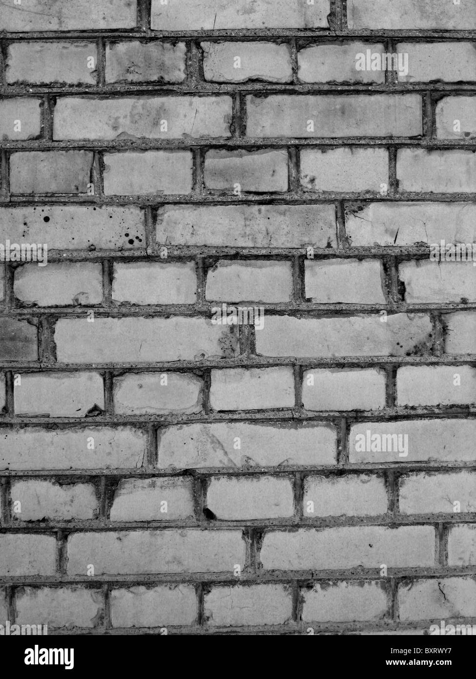 La texture del vecchio muro di mattoni di sfondo Foto Stock