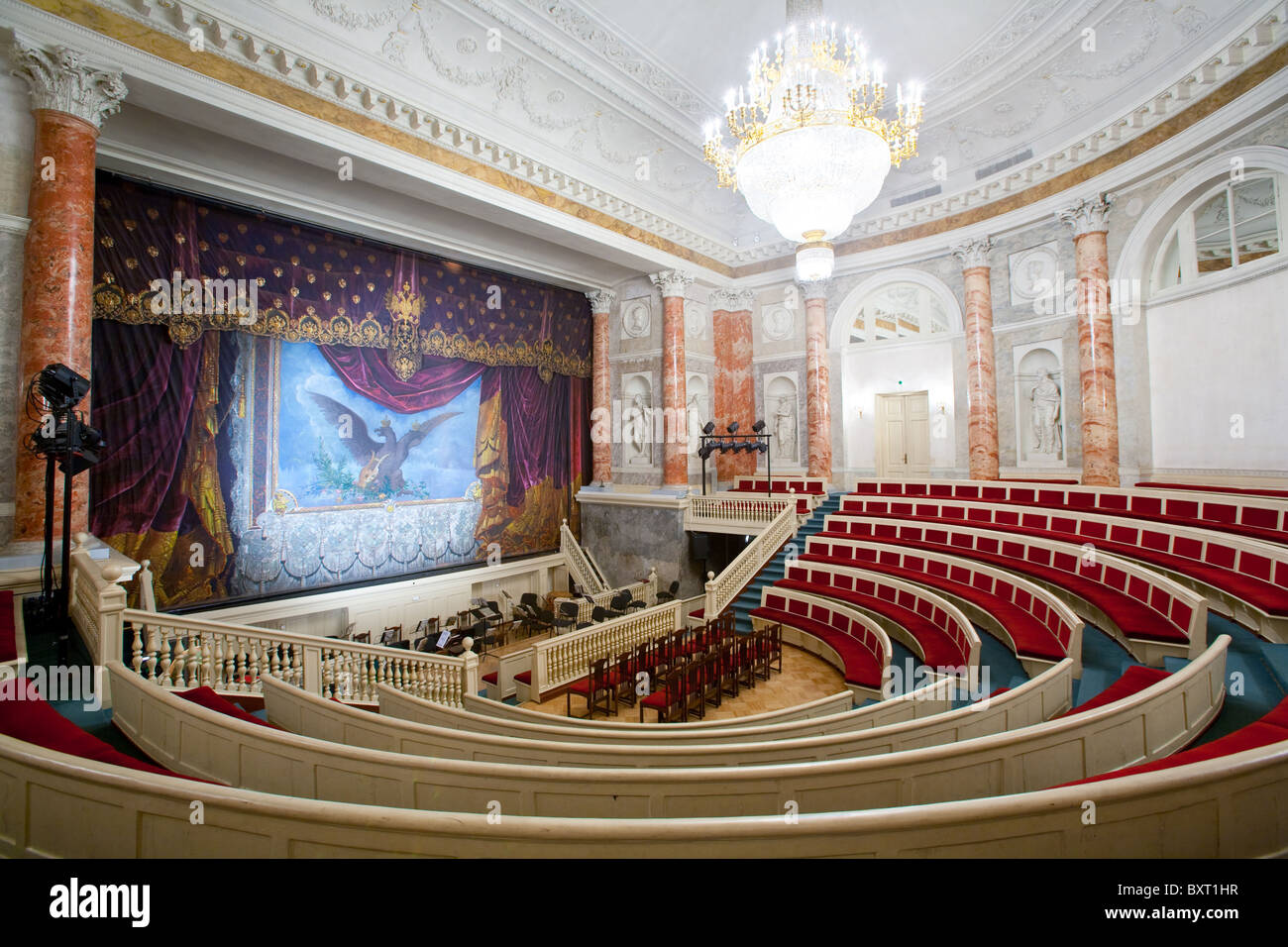 Il Teatro Hermitage di San Pietroburgo, Russia Foto Stock