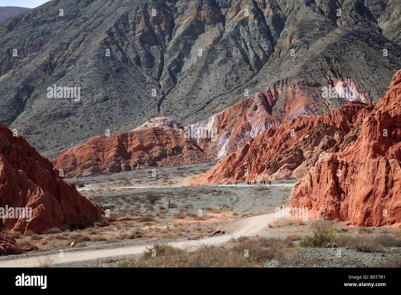 Camino de los Colorados, Purmamarca, Jujuy, Argentina. Foto Stock