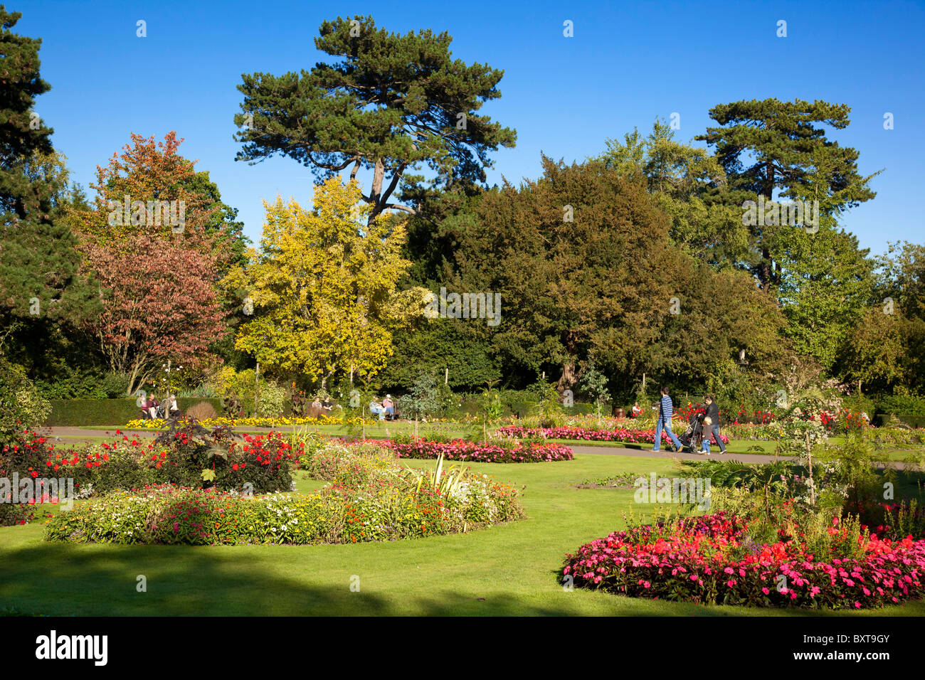 L'Abbazia giardino a Bury St Edmunds, Suffolk, Regno Unito Foto Stock