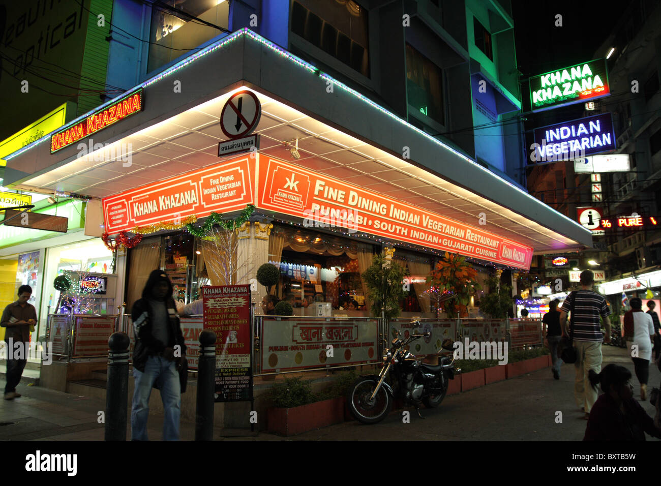 India ristorante a Sukhumvit Road, Bangkok Foto Stock