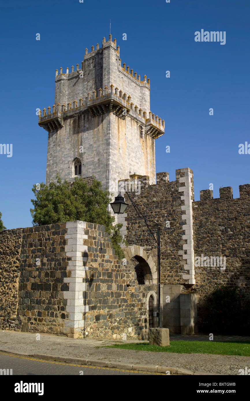 Il Portogallo, l'Alentejo, Beja, la Torre de Menagem nel castello Foto Stock