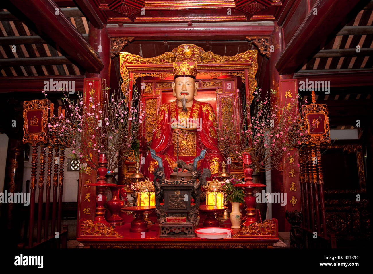 Tempio di Confucio, Tempio della Letteratura, Hanoi, Vietnam Foto Stock
