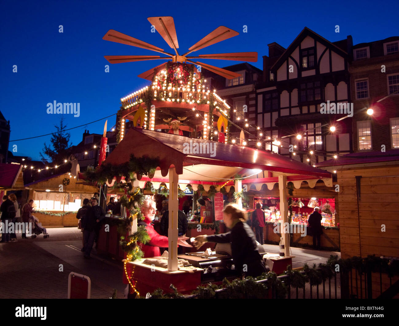 Europa, Regno Unito, Inghilterra, Surrey, Kingston, il Mercatino di Natale Foto Stock