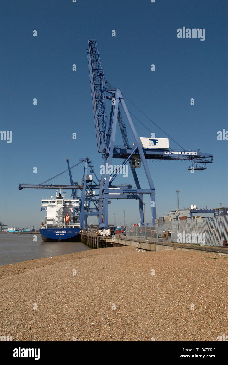 Porto di Felixstowe Suffolk REGNO UNITO Foto Stock
