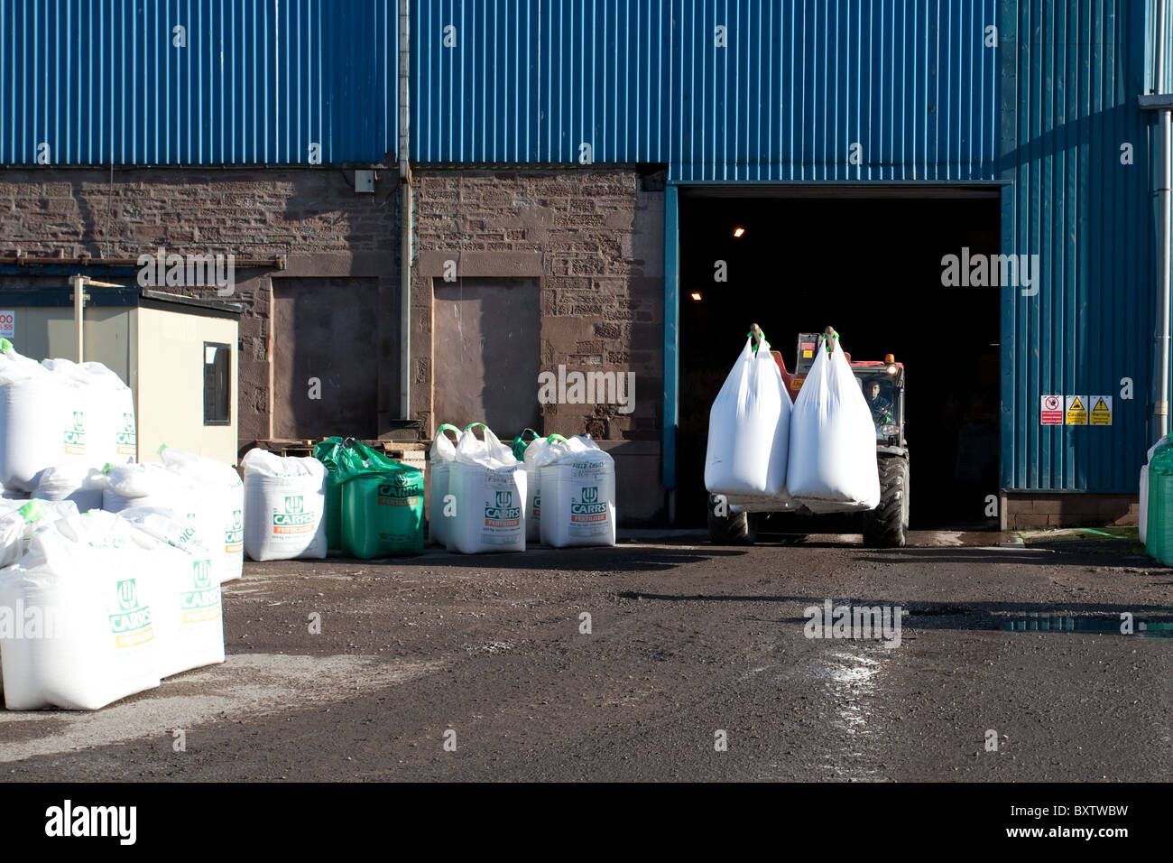 Le operazioni del carrello Dock Montrose Scozia Angus REGNO UNITO Foto Stock