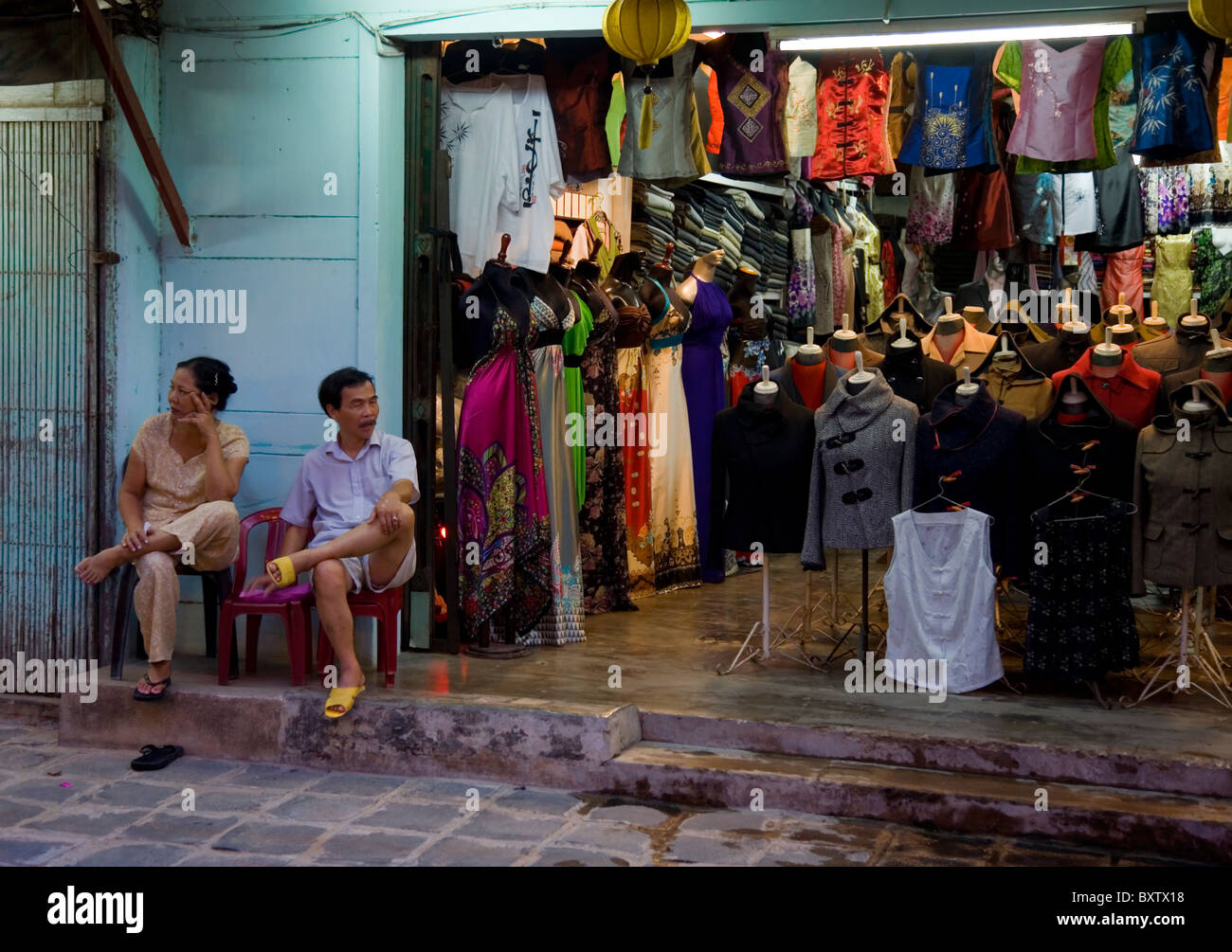 Negozio di abbigliamento. Hoi An, Vietnam, in Asia. Foto Stock