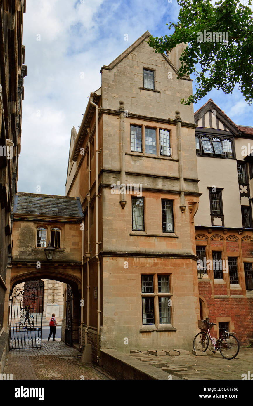 Regno Unito Gateway Oxford University College Foto Stock
