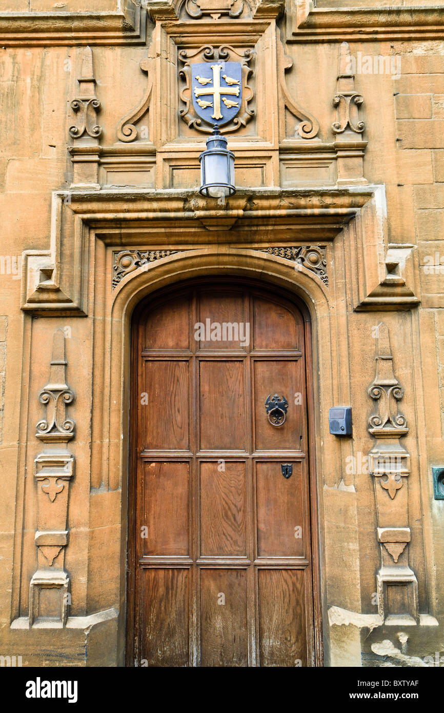Regno Unito porta Oxford University College Foto Stock
