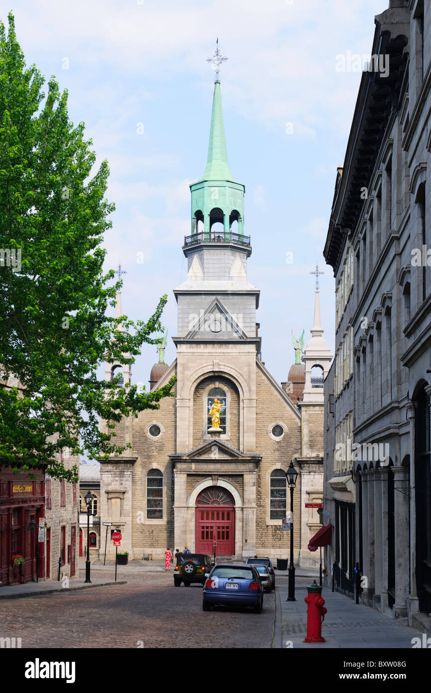 Notre Dame de Bon Secours, la Vecchia Montreal, QC Foto Stock