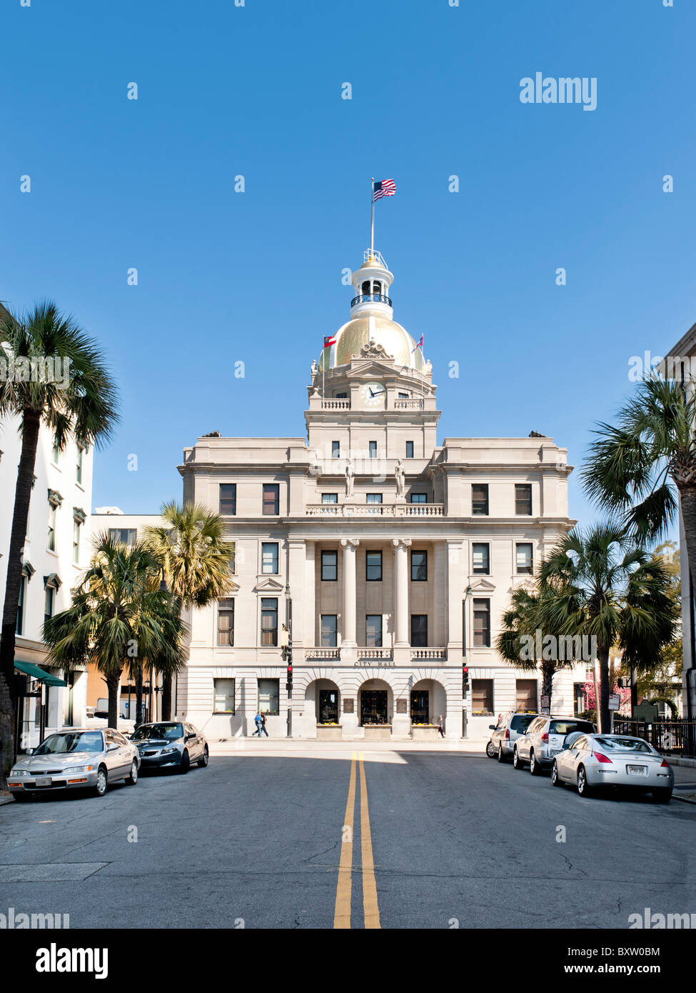 Municipio, savana, GA Foto Stock