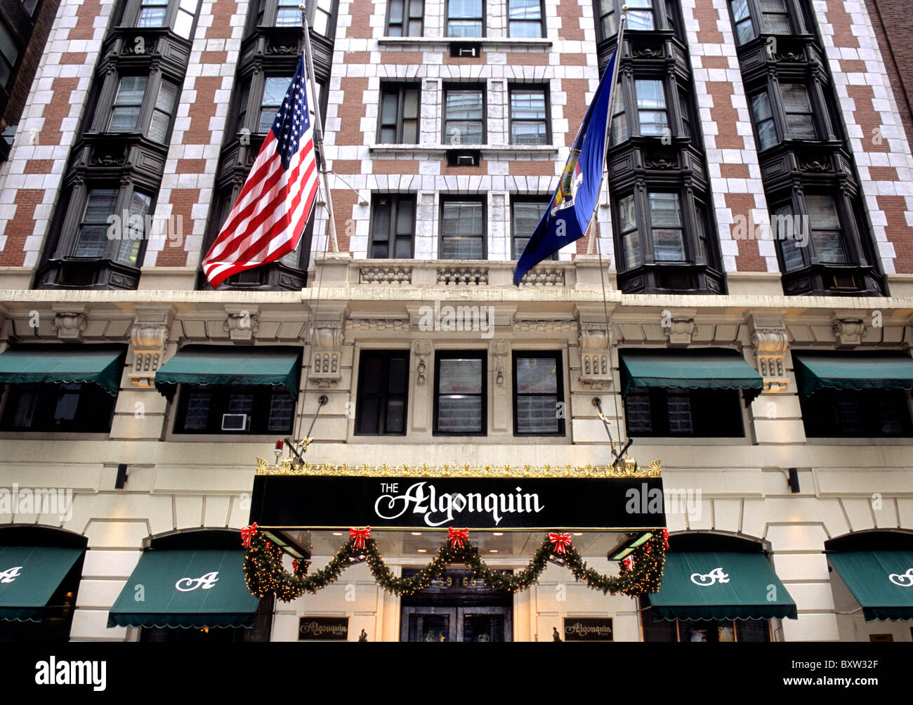 La città di New York Algonquin Hotel USA Foto Stock
