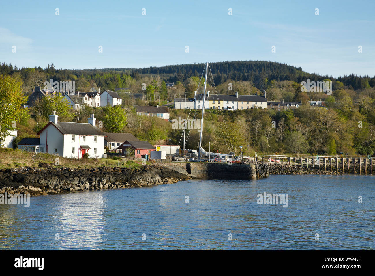 Lochaline e suono di Mull, Morvern, Scotland, Regno Unito Foto Stock