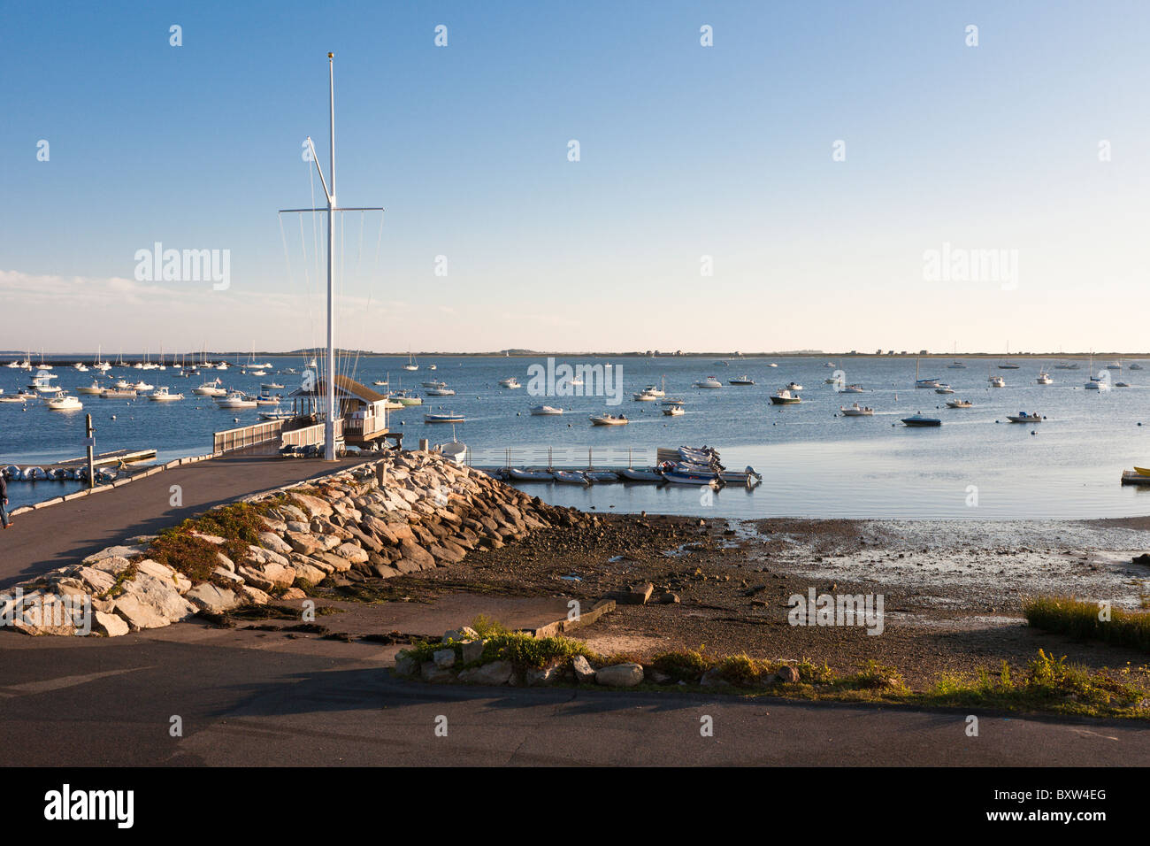 Plymouth Yacht Club sul porto di Plymouth in Plymouth Massachusetts Foto Stock
