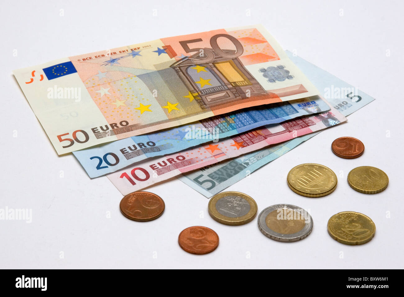 Crisi monetaria del EUR atteso il collasso della moneta unica immagine simbolo per la morte dell'Euro Foto Stock