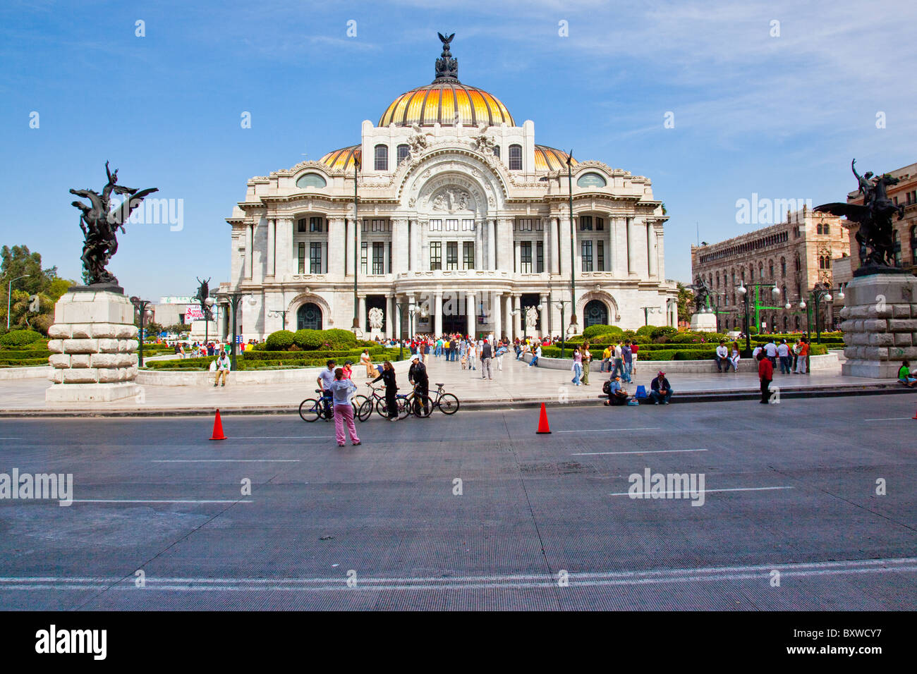 Palacio de Bellas Artes o il Palazzo delle Belle Arti, Città del Messico, Messico Foto Stock
