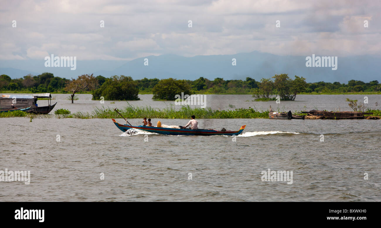 Lago Tonle Sap. Cambogia. Indocina. Sud-est asiatico. Foto Stock