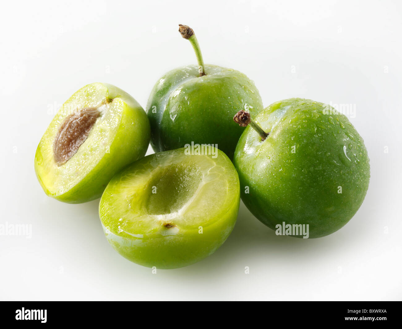 Greengage fresca prugne Foto Stock