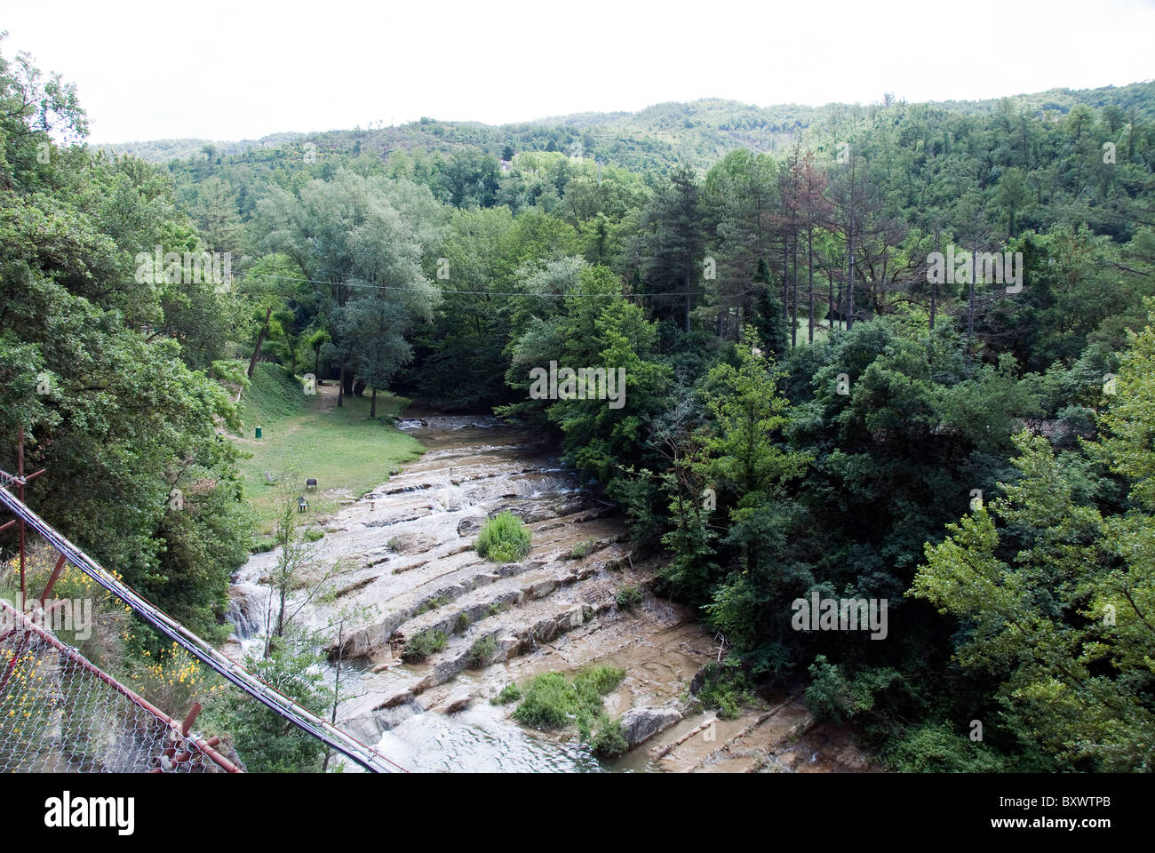 Cascata al Sasso vicino a Pietra Lunga Umbria, Italia Foto Stock