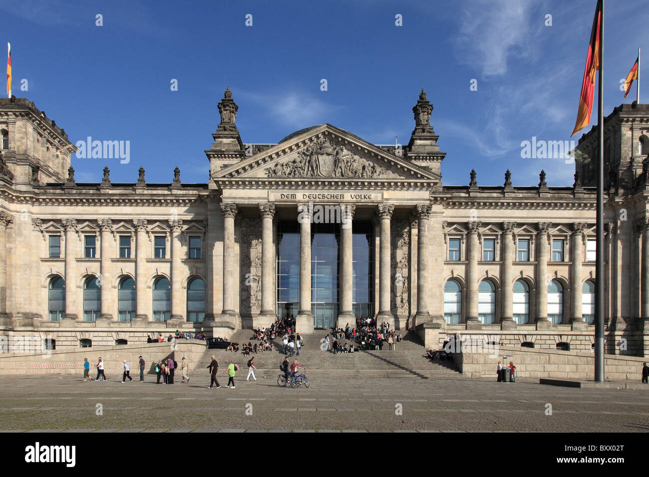 Il palazzo del Reichstag a Berlino, Germania Foto Stock