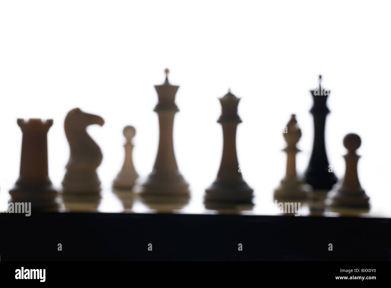 pezzi degli scacchi Foto Stock