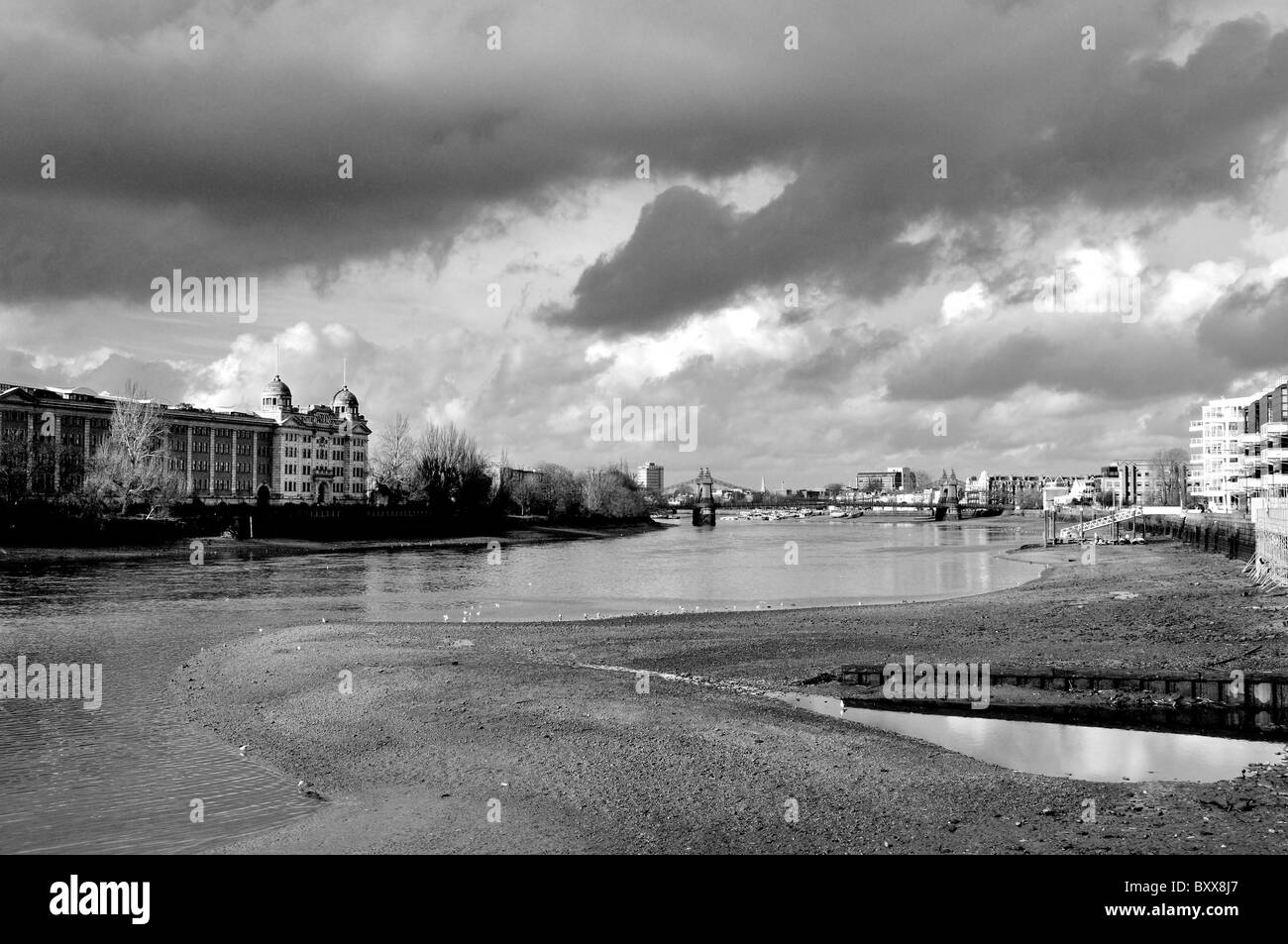 Il fiume Tamigi a Hammersmith,West London Foto Stock
