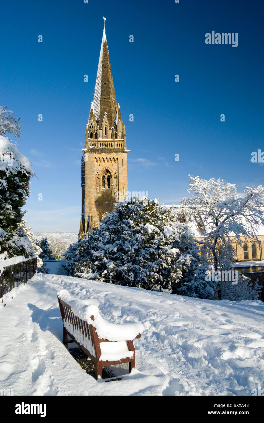 Llandaff Cathedral, Llandaff, Cardiff, Galles del Sud. Foto Stock