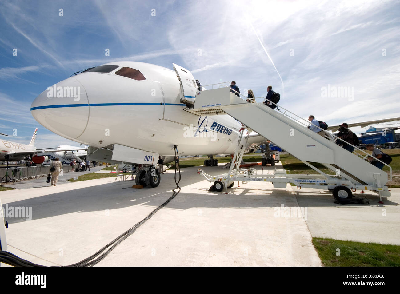 Farnborough International Airshow 2010 Boeing 787-8 Foto Stock