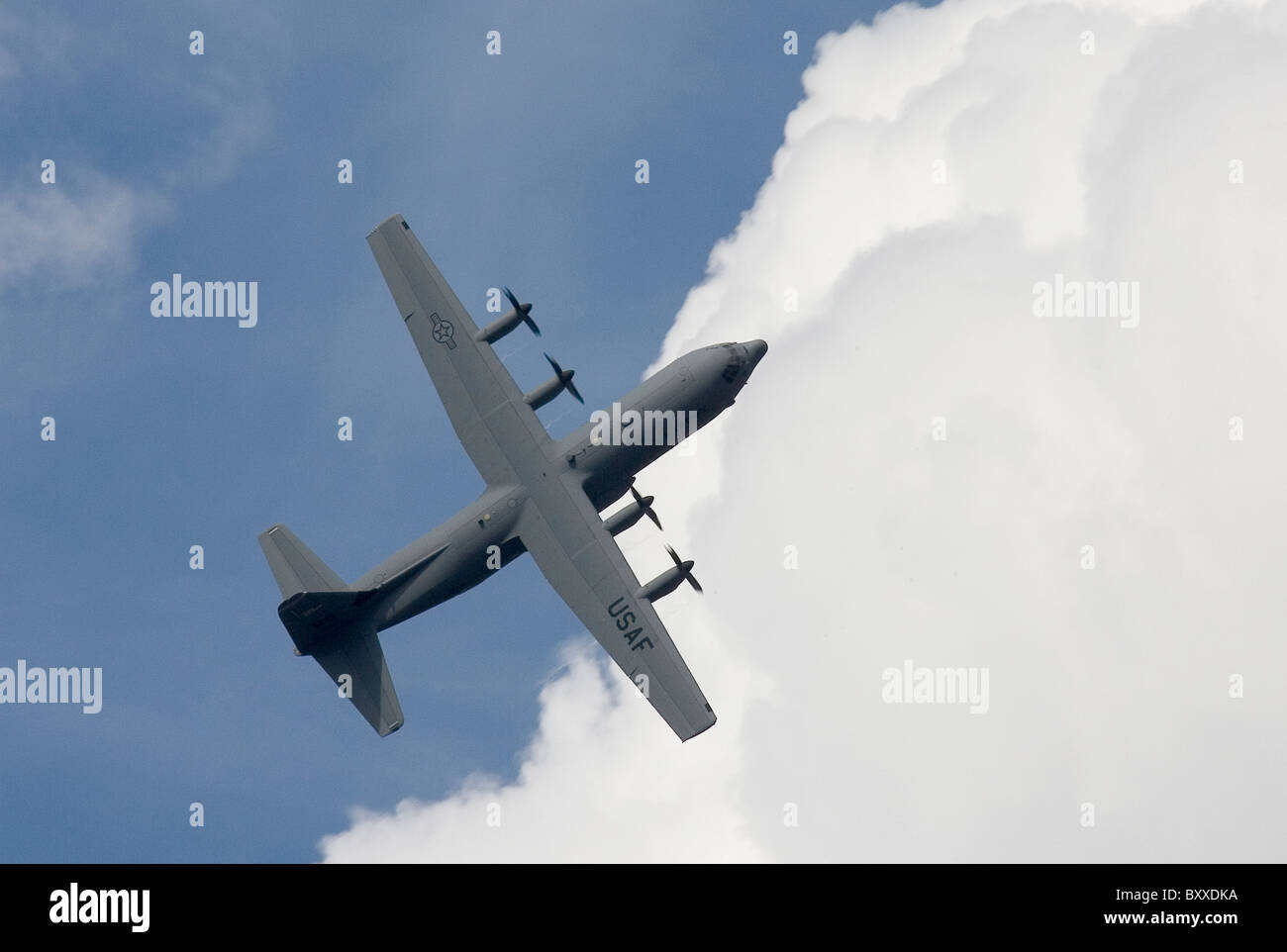 Farnborough International Airshow 2010 Lockheed Hercules Foto Stock