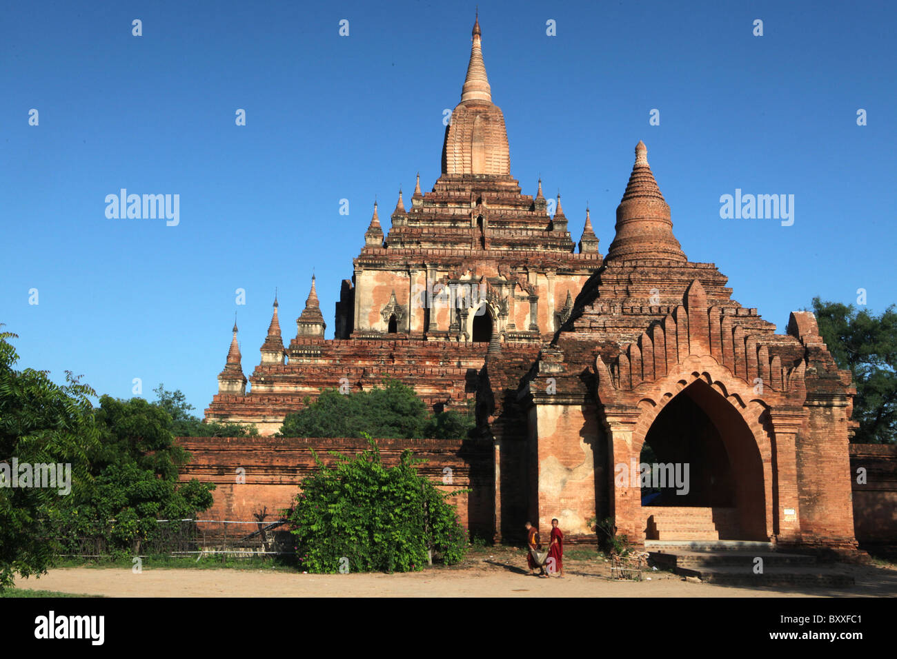 Il Tempio Sulamani, un importante sito buddista di Bagan, Myanmar. (Birmania) Foto Stock