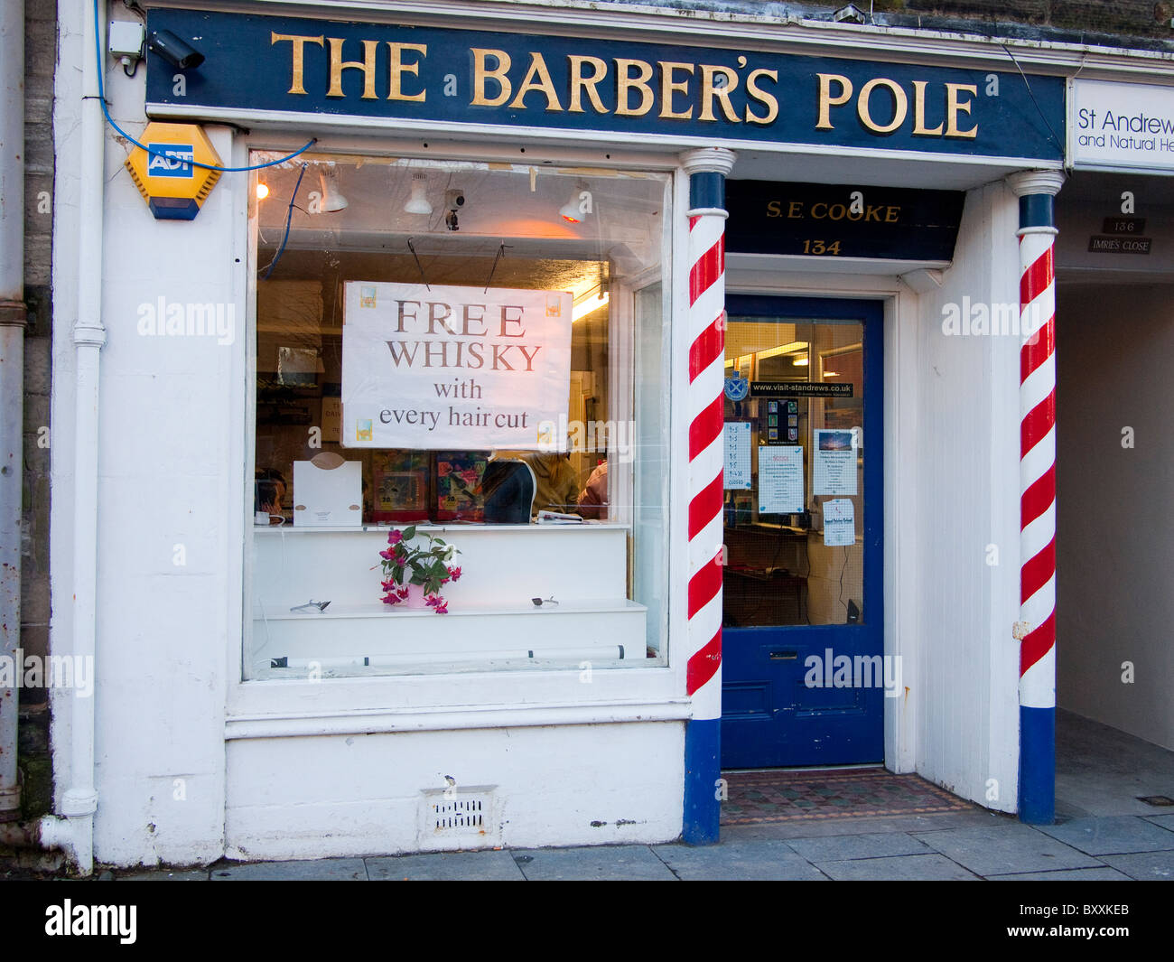 Barbieri Shop, St Andrews, Scozia Foto Stock