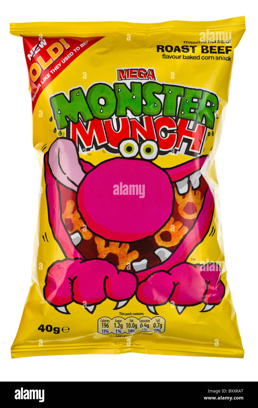 Pacchetto di arrosto di manzo Monster Munch - 2011 Foto Stock