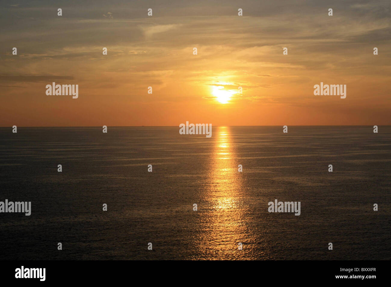 Tramonto a Torres dritto Foto Stock