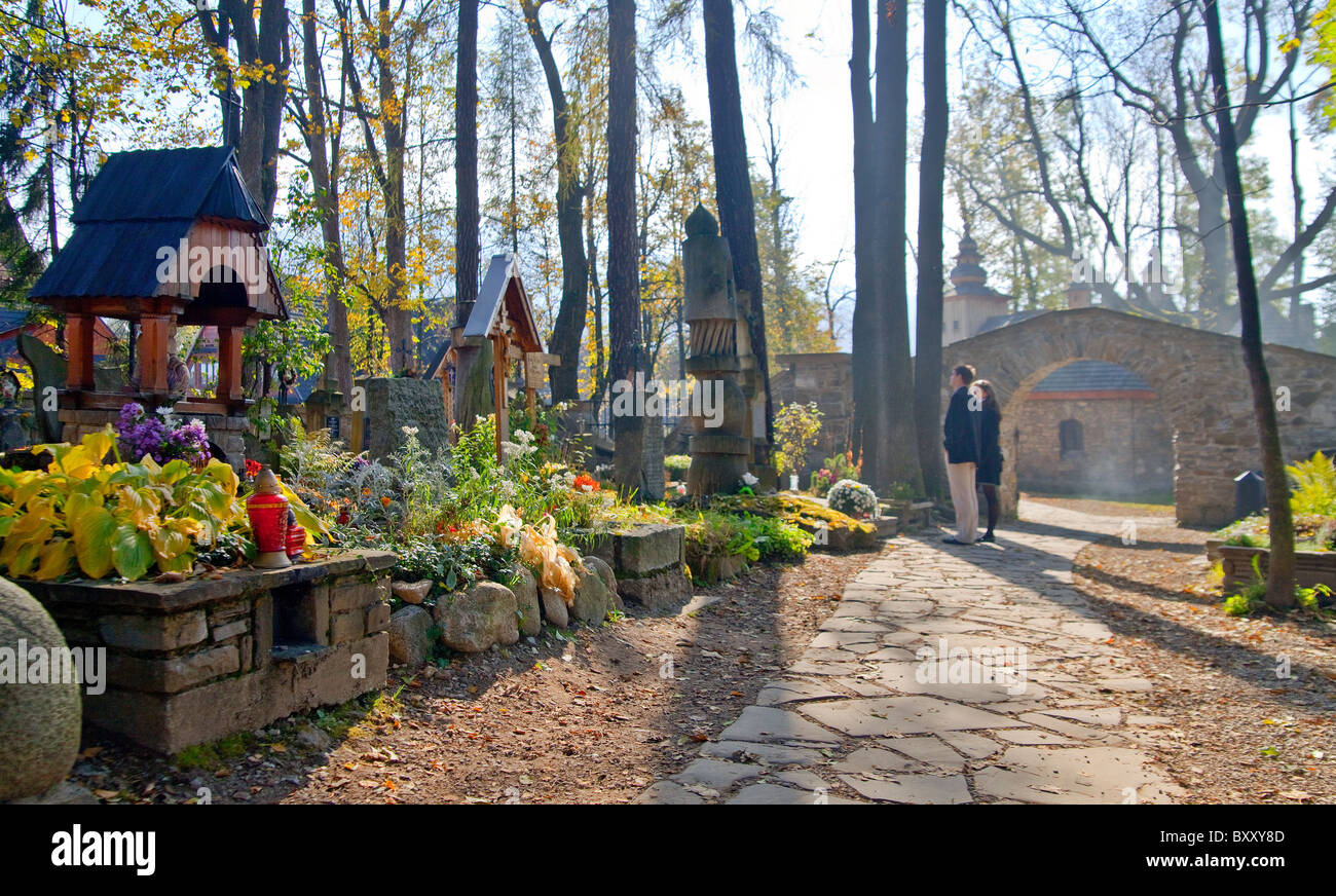 Cimitero di merito Brzyzek Pęksowy, Zakopane Foto Stock