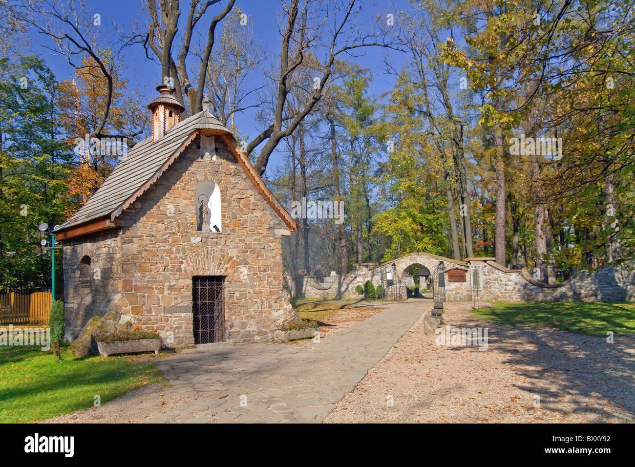 Gąsieniców cappella e cimitero di merito Brzyzek Pęksowy, Zakopane Foto Stock